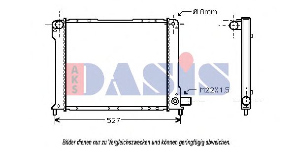 Imagine Radiator, racire motor AKS DASIS 080470N