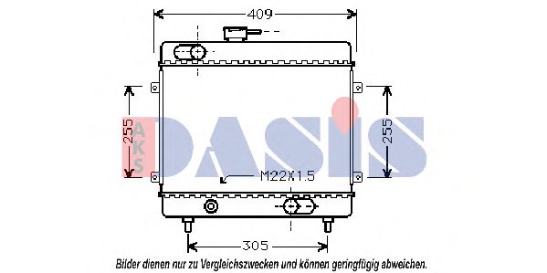 Imagine Radiator, racire motor AKS DASIS 080640N