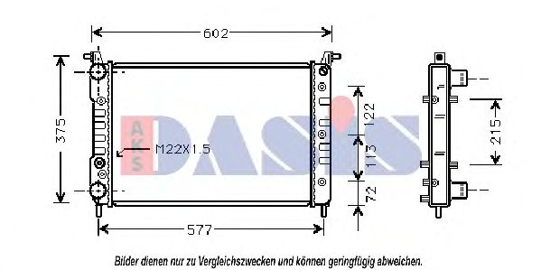 Imagine Radiator, racire motor AKS DASIS 081470N