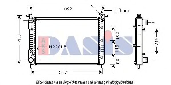 Imagine Radiator, racire motor AKS DASIS 081570N