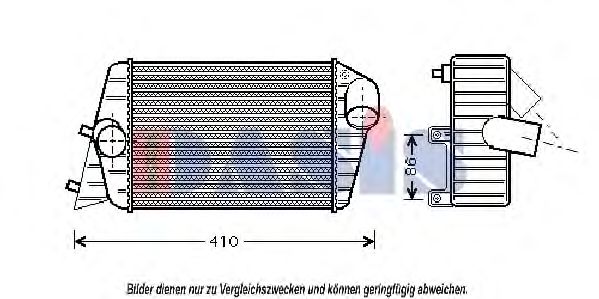 Imagine Intercooler, compresor AKS DASIS 087000N