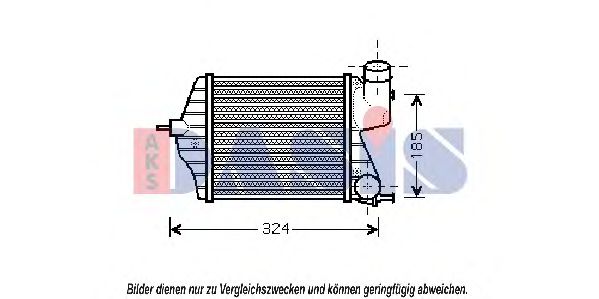 Imagine Intercooler, compresor AKS DASIS 087009N