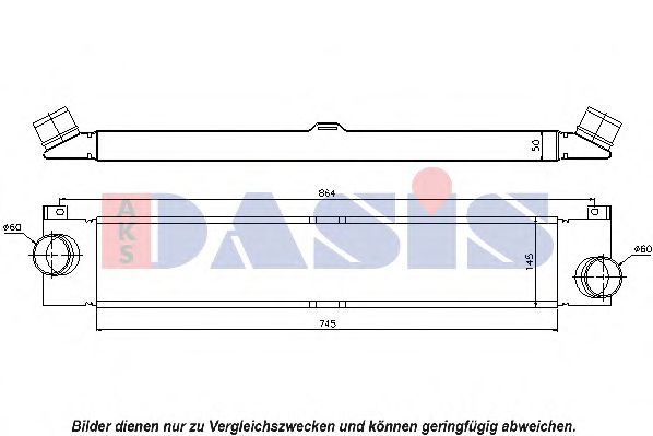 Imagine Intercooler, compresor AKS DASIS 087015N