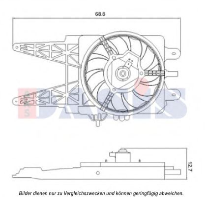 Imagine Ventilator, radiator AKS DASIS 088068N