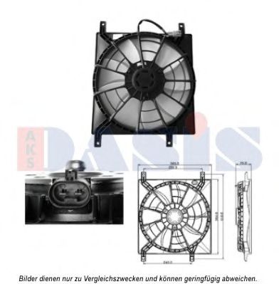 Imagine Ventilator, radiator AKS DASIS 088075N