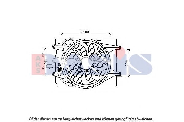 Imagine Ventilator, radiator AKS DASIS 088103N