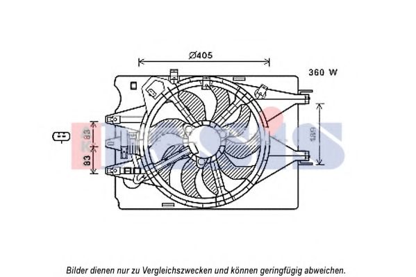 Imagine Ventilator, radiator AKS DASIS 088104N