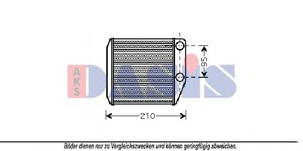 Imagine Schimbator caldura, incalzire habitaclu AKS DASIS 089016N