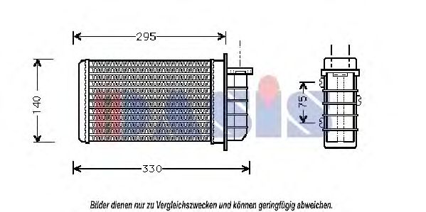 Imagine Schimbator caldura, incalzire habitaclu AKS DASIS 089180N