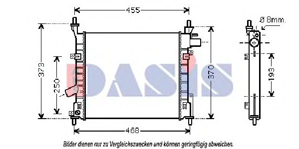 Imagine Radiator, racire motor AKS DASIS 090024N