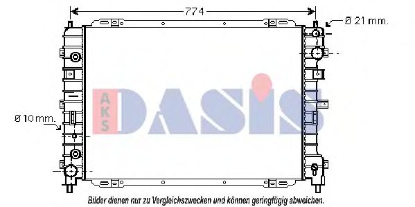 Imagine Radiator, racire motor AKS DASIS 090025N