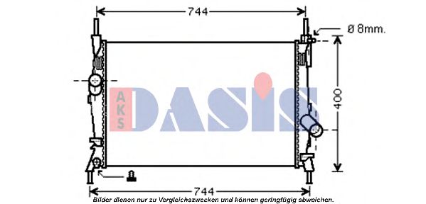 Imagine Radiator, racire motor AKS DASIS 090075N