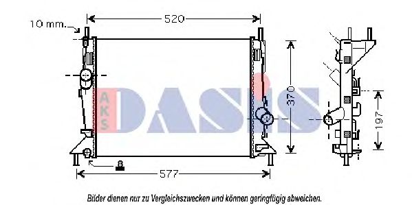 Imagine Radiator, racire motor AKS DASIS 090083N