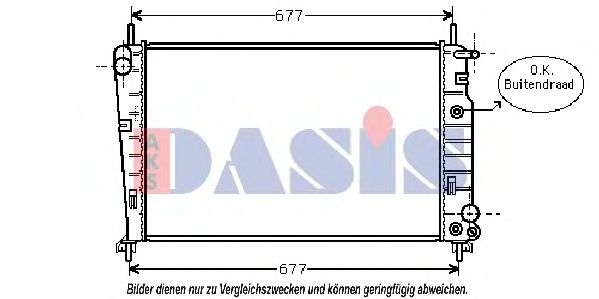 Imagine Radiator, racire motor AKS DASIS 090086N