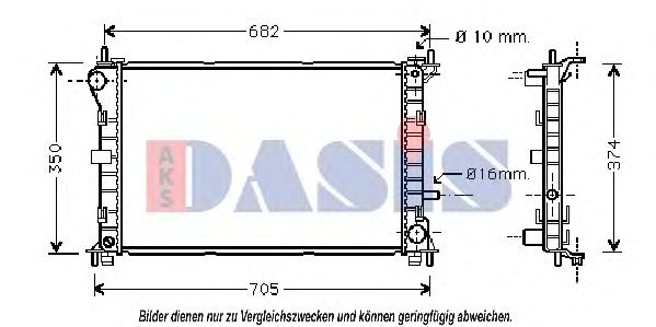 Imagine Radiator, racire motor AKS DASIS 090087N