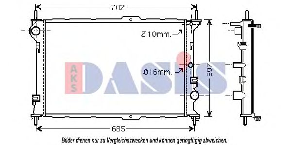 Imagine Radiator, racire motor AKS DASIS 090088N