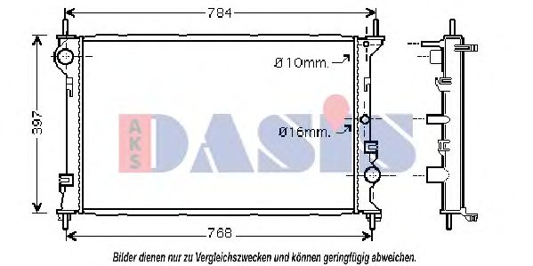 Imagine Radiator, racire motor AKS DASIS 090089N