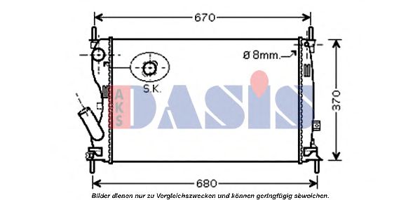 Imagine Radiator, racire motor AKS DASIS 090106N