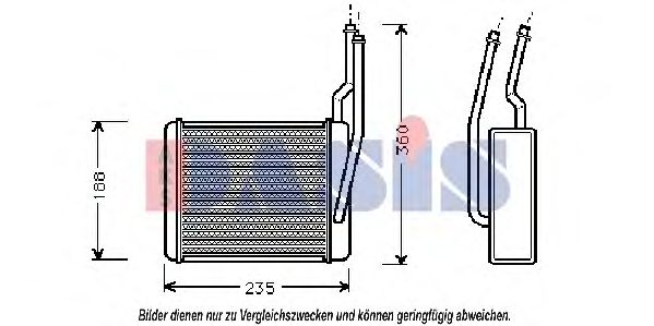 Imagine Schimbator caldura, incalzire habitaclu AKS DASIS 096003N