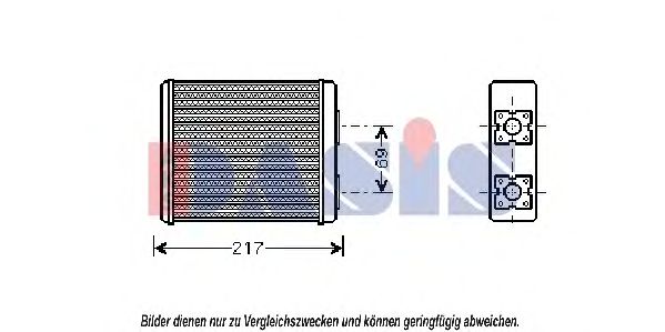 Imagine Schimbator caldura, incalzire habitaclu AKS DASIS 096005N