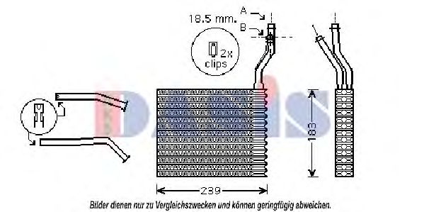 Imagine Schimbator caldura, incalzire habitaclu AKS DASIS 096007N