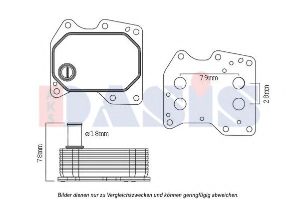 Imagine Radiator ulei, ulei motor AKS DASIS 096011N