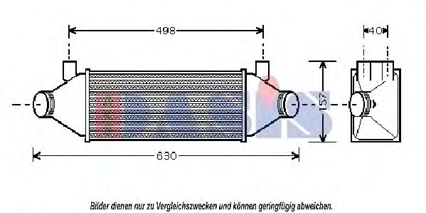 Imagine Intercooler, compresor AKS DASIS 097004N