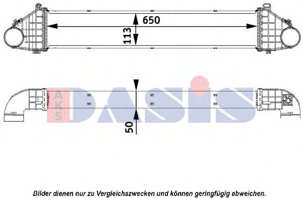 Imagine Intercooler, compresor AKS DASIS 097011N