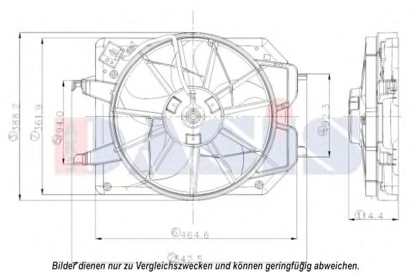 Imagine Ventilator, radiator AKS DASIS 098300N