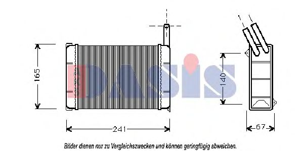 Imagine Schimbator caldura, incalzire habitaclu AKS DASIS 099010N