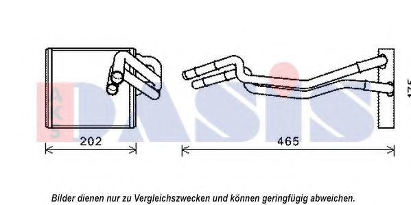 Imagine Schimbator caldura, incalzire habitaclu AKS DASIS 099021N