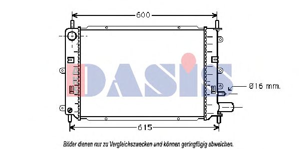 Imagine Radiator, racire motor AKS DASIS 099297N