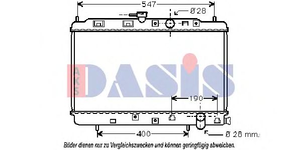 Imagine Radiator, racire motor AKS DASIS 100021N