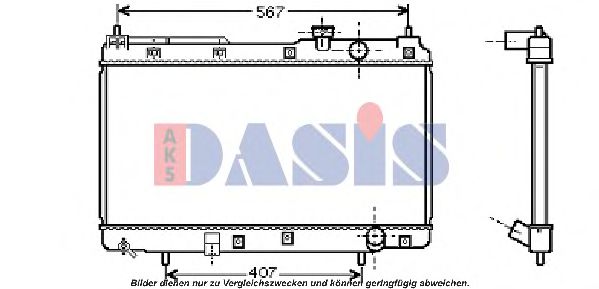 Imagine Radiator, racire motor AKS DASIS 100036N