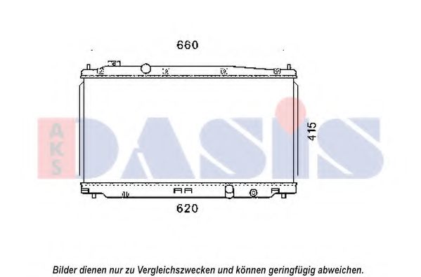 Imagine Radiator, racire motor AKS DASIS 100077N