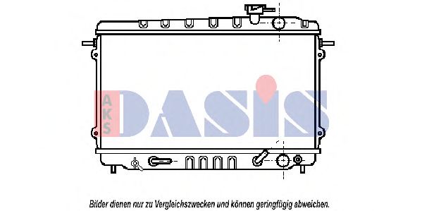 Imagine Radiator, racire motor AKS DASIS 100160N