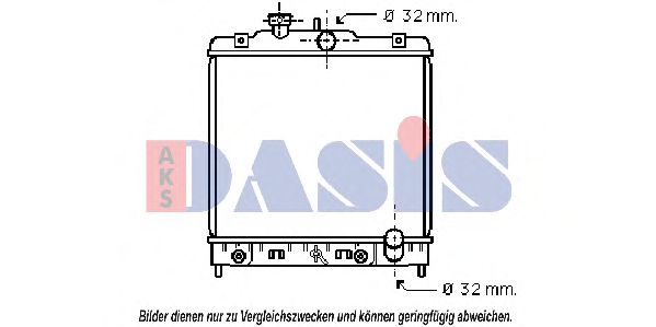 Imagine Radiator, racire motor AKS DASIS 100260N