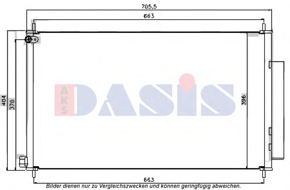 Condensator, climatizare AKS DASIS 102037N
