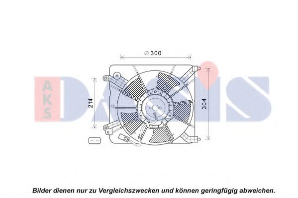 Imagine Ventilator, radiator AKS DASIS 108016N