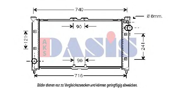 Imagine Radiator, racire motor AKS DASIS 110015N