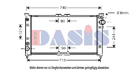 Imagine Radiator, racire motor AKS DASIS 110016N