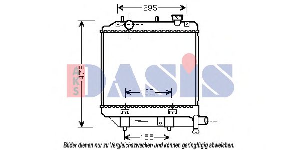 Imagine Radiator, racire motor AKS DASIS 110044N