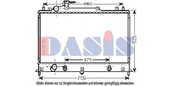 Imagine Radiator, racire motor AKS DASIS 110063N