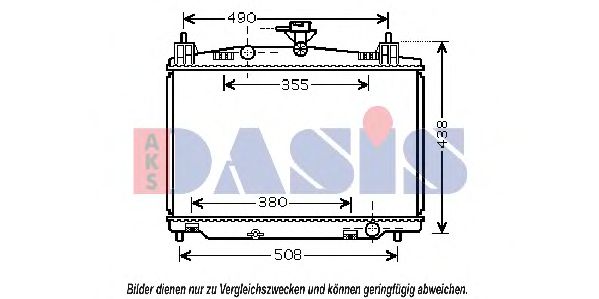 Imagine Radiator, racire motor AKS DASIS 110065N