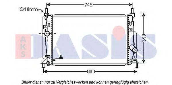 Imagine Radiator, racire motor AKS DASIS 110077N