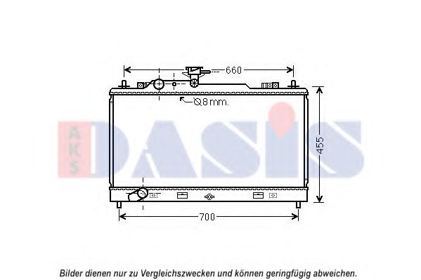 Imagine Radiator, racire motor AKS DASIS 110079N