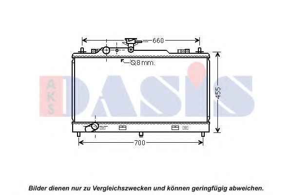 Imagine Radiator, racire motor AKS DASIS 110086N