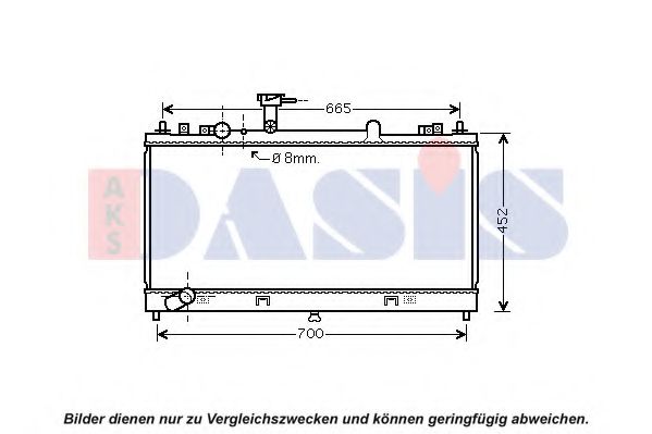 Imagine Radiator, racire motor AKS DASIS 110087N