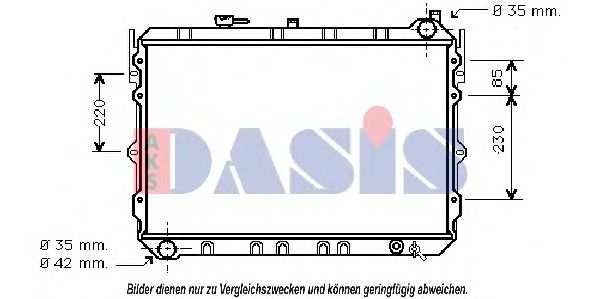 Imagine Radiator, racire motor AKS DASIS 110190N