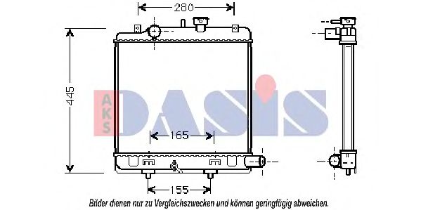 Imagine Radiator, racire motor AKS DASIS 111280N